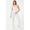 imageODODOS 3Pack Seamless Racerback Crop Tank for Women Ribbed Knit Soft Crop TopsWhitegrayblack