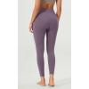 imageODODOS ODLEX 2Pack High Waist 78 Length Workout Leggings for Women 25quot  28quot Tummy Control Atheltic Yoga PantsBlackash Violet