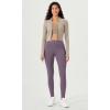 imageODODOS ODLEX 2Pack High Waist 78 Length Workout Leggings for Women 25quot  28quot Tummy Control Atheltic Yoga PantsBlackash Violet