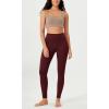 imageODODOS ODLEX 2Pack High Waist 78 Length Workout Leggings for Women 25quot  28quot Tummy Control Atheltic Yoga PantsBlackburgundy