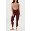 imageODODOS ODLEX 2Pack High Waist 78 Length Workout Leggings for Women 25quot  28quot Tummy Control Atheltic Yoga PantsBlackburgundy