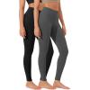 imageODODOS ODLEX 2Pack High Waist 78 Length Workout Leggings for Women 25quot  28quot Tummy Control Atheltic Yoga PantsBlackcharcoal
