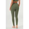 imageODODOS ODLEX 2Pack High Waist 78 Length Workout Leggings for Women 25quot  28quot Tummy Control Atheltic Yoga PantsBlackdark Olive