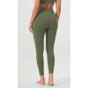 imageODODOS ODLEX 2Pack High Waist 78 Length Workout Leggings for Women 25quot  28quot Tummy Control Atheltic Yoga PantsBlackdark Olive