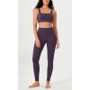 imageODODOS ODLEX 2Pack High Waist 78 Length Workout Leggings for Women 25quot  28quot Tummy Control Atheltic Yoga PantsBlackdark Purple
