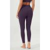 imageODODOS ODLEX 2Pack High Waist 78 Length Workout Leggings for Women 25quot  28quot Tummy Control Atheltic Yoga PantsBlackdark Purple