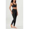 imageODODOS ODLEX 2Pack High Waist 78 Length Workout Leggings for Women 25quot  28quot Tummy Control Atheltic Yoga PantsBlackonyx Black Grey