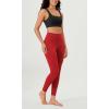 imageODODOS ODLEX 2Pack High Waist 78 Length Workout Leggings for Women 25quot  28quot Tummy Control Atheltic Yoga PantsBlackred