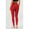 imageODODOS ODLEX 2Pack High Waist 78 Length Workout Leggings for Women 25quot  28quot Tummy Control Atheltic Yoga PantsBlackred