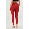 imageODODOS ODLEX 2Pack High Waist 78 Length Workout Leggings for Women 25quot  28quot Tummy Control Atheltic Yoga PantsBlackred