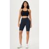 imageODODOS Seamless Racerback Sports Bra for Women Ribbed Camisoles Non Padding Yoga Bra Crop Tank TopsBlack