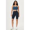 imageODODOS Seamless Racerback Sports Bra for Women Ribbed Camisoles Non Padding Yoga Bra Crop Tank TopsOcean