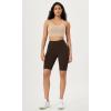 imageODODOS Seamless Racerback Sports Bra for Women Ribbed Camisoles Non Padding Yoga Bra Crop Tank TopsWhitebeigeocean