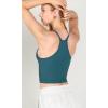imageODODOS Womens Crop 3Pack Waffle Knit Seamless Camisole Cropped Tank TopsBeigecoralteal