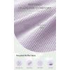 imageODODOS Womens Crop 3Pack Waffle Knit Seamless Camisole Cropped Tank TopsLilacmilky Blueriver