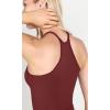imageODODOS Womens Crop 3Pack Waffle Knit Seamless Camisole Cropped Tank TopsMushroomclaretviolet