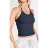 imageODODOS Womens Crop 3Pack Waffle Knit Seamless Camisole Cropped Tank TopsNightwindsurferlotus