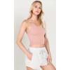 imageODODOS Womens Crop 3Pack Waffle Knit Seamless Camisole Cropped Tank TopsNightwindsurferlotus