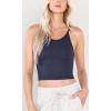 imageODODOS Womens Crop 3Pack Waffle Knit Seamless Camisole Cropped Tank TopsNightwindsurferlotus