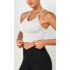 imageODODOS Womens Crop 3Pack Waffle Knit Seamless Camisole Cropped Tank TopsWhitegrayblack