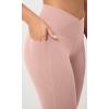 imageODODOS 2 Pack Buttery Soft Cross Waist Leggings with Pockets for Women ODCLOUD 25quot  28quot Crossover Lounge Yoga PantsBlackdusty Pink
