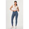 imageODODOS 2 Pack Buttery Soft Cross Waist Leggings with Pockets for Women ODCLOUD 25quot  28quot Crossover Lounge Yoga PantsBlackink Blue