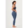 imageODODOS 2 Pack Buttery Soft Cross Waist Leggings with Pockets for Women ODCLOUD 25quot  28quot Crossover Lounge Yoga PantsBlackink Blue