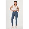 imageODODOS 2 Pack Buttery Soft Cross Waist Leggings with Pockets for Women ODCLOUD 25quot  28quot Crossover Lounge Yoga PantsBlackink Blue