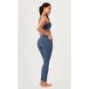 imageODODOS 2 Pack Buttery Soft Cross Waist Leggings with Pockets for Women ODCLOUD 25quot  28quot Crossover Lounge Yoga PantsBlackink Blue