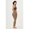 imageODODOS 2 Pack Buttery Soft Cross Waist Leggings with Pockets for Women ODCLOUD 25quot  28quot Crossover Lounge Yoga PantsBlacklight Brown