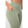 imageODODOS 2 Pack Buttery Soft Cross Waist Leggings with Pockets for Women ODCLOUD 25quot  28quot Crossover Lounge Yoga PantsBlacklime Stone