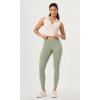imageODODOS 2 Pack Buttery Soft Cross Waist Leggings with Pockets for Women ODCLOUD 25quot  28quot Crossover Lounge Yoga PantsBlacklime Stone