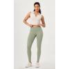 imageODODOS 2 Pack Buttery Soft Cross Waist Leggings with Pockets for Women ODCLOUD 25quot  28quot Crossover Lounge Yoga PantsBlacklime Stone