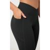 imageODODOS 2 Pack Buttery Soft Cross Waist Leggings with Pockets for Women ODCLOUD 25quot  28quot Crossover Lounge Yoga PantsBlackonyx Black Grey