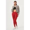 imageODODOS 2 Pack Buttery Soft Cross Waist Leggings with Pockets for Women ODCLOUD 25quot  28quot Crossover Lounge Yoga PantsBlackred