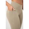 imageODODOS 2 Pack Buttery Soft Cross Waist Leggings with Pockets for Women ODCLOUD 25quot  28quot Crossover Lounge Yoga PantsBlackshaker Beige