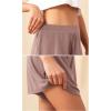 imageODODOS 2Pack Modal Soft Lounge Shorts for Women High Waist Casual Sleepwear Cozy Pajama Bottom5quot InseamBlackdusty Rosewashed
