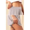 imageODODOS 2Pack Modal Soft Lounge Shorts for Women High Waist Casual Sleepwear Cozy Pajama Bottom5quot InseamBlacklight Beige