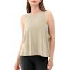 imageODODOS 3Pack Loose Tank Tops for Women Sleeveless Gym Athletic Workout Tops Yoga ShirtsAbalone Long1 Pack