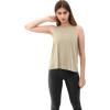 imageODODOS 3Pack Loose Tank Tops for Women Sleeveless Gym Athletic Workout Tops Yoga ShirtsAbalone Long1 Pack