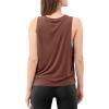 imageODODOS 3Pack Loose Tank Tops for Women Sleeveless Gym Athletic Workout Tops Yoga ShirtsArmy Greenwarm Tansangria Long