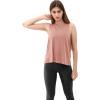 imageODODOS 3Pack Loose Tank Tops for Women Sleeveless Gym Athletic Workout Tops Yoga ShirtsCrepe Pink Long1 Pack