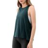 imageODODOS 3Pack Loose Tank Tops for Women Sleeveless Gym Athletic Workout Tops Yoga ShirtsDeep Teal Long1 Pack