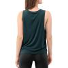 imageODODOS 3Pack Loose Tank Tops for Women Sleeveless Gym Athletic Workout Tops Yoga ShirtsDeep Teal Long1 Pack
