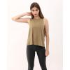 imageODODOS 3Pack Loose Tank Tops for Women Sleeveless Gym Athletic Workout Tops Yoga ShirtsHeather Charcoalwarm Tanblack Long