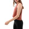 imageODODOS 3Pack Loose Tank Tops for Women Sleeveless Gym Athletic Workout Tops Yoga ShirtsIndian Red Crop1 Pack