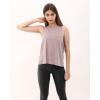 imageODODOS 3Pack Loose Tank Tops for Women Sleeveless Gym Athletic Workout Tops Yoga ShirtsLavenderwhiteblue Fog Long
