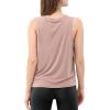 imageODODOS 3Pack Loose Tank Tops for Women Sleeveless Gym Athletic Workout Tops Yoga ShirtsOatmealpinkheather Grey Long