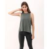 imageODODOS 3Pack Loose Tank Tops for Women Sleeveless Gym Athletic Workout Tops Yoga ShirtsSteeldeep Tealindian Red Long