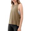 imageODODOS 3Pack Loose Tank Tops for Women Sleeveless Gym Athletic Workout Tops Yoga ShirtsWarm Tan Long1 Pack